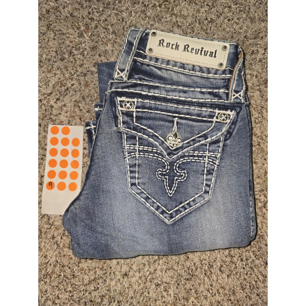 Womens Rock Revival Jeans Size 26 / 31' Inseam /noelle Boot